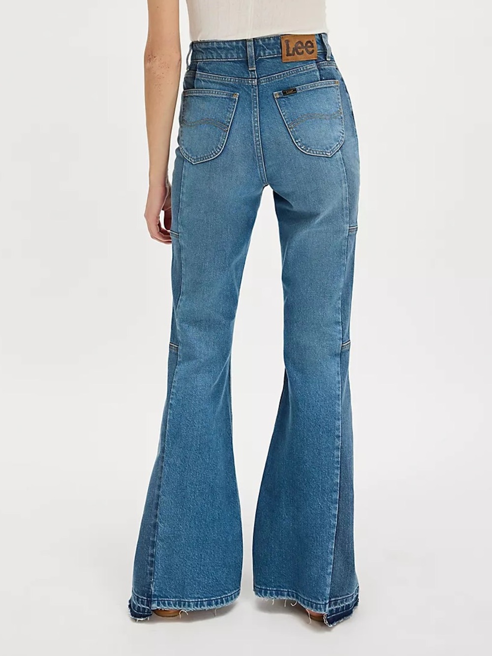 Free People x Lee High Rise Flare Jeans Size 26